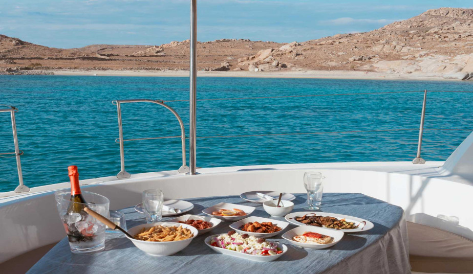 Private Catamaran Cruise Mykonos  – 5 Hours of Sun, Sea & Adventure