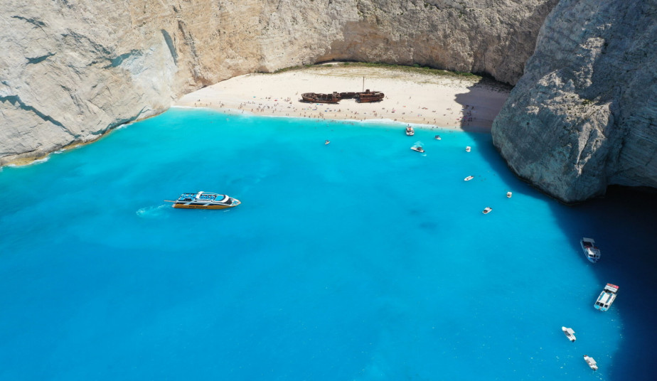 Group Cruise to Shipwreck, Blue Caves & Turtle Island, Beaches in Zakynthos