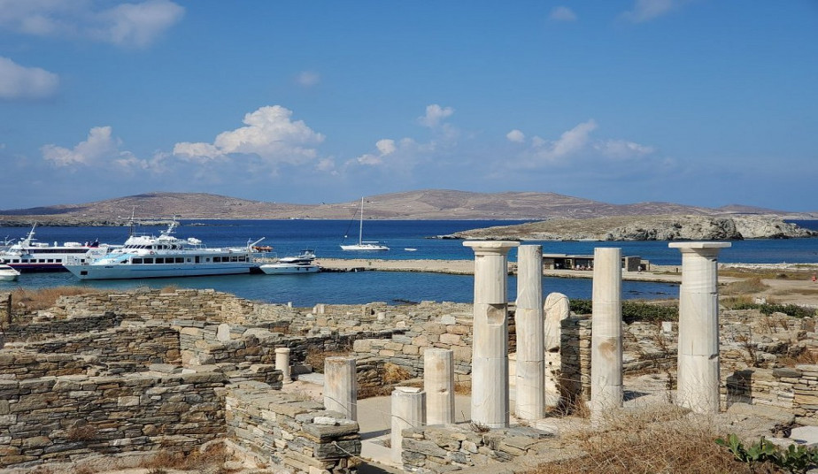 Guided Group Cruise Tour in Delos,  the Archeological Gem of the Aegean