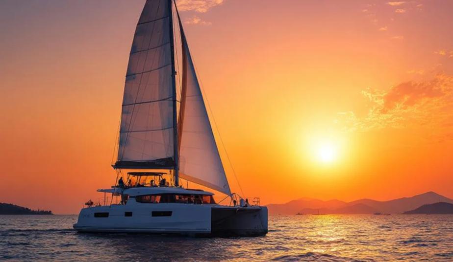 Naxos Sunset Catamaran Cruise: Premium Small-Group Sailing Experience