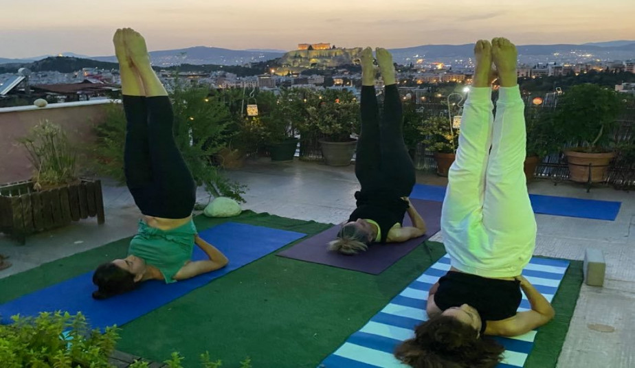 The Best Private Yoga Practice in Athens in a picturesque scenary