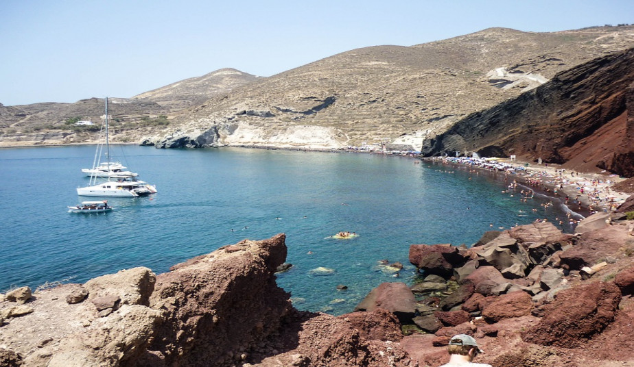 Private Tour Santorini to visit Beaches, Villages & Monastery of Profitis Ilias