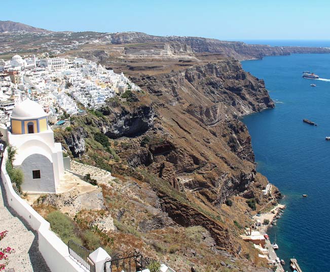Private Tour Santorini to visit Beaches, Villages & Monastery of Profitis Ilias