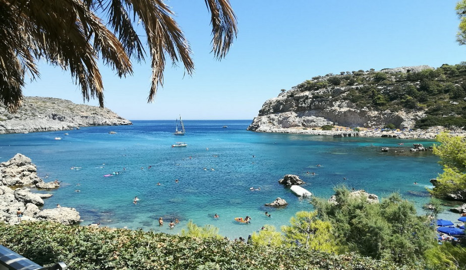 Rhodes Semi - Private Cruise to Anthony Quinn Beach & Kallithea Bay