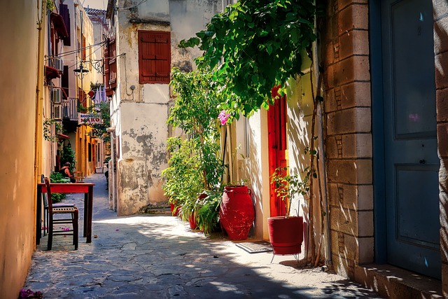 Chania Old Town and Venetian harbor Crete Greece