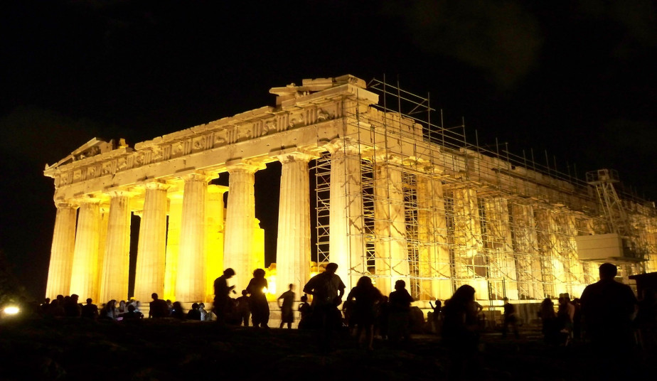 athens by night bus tour