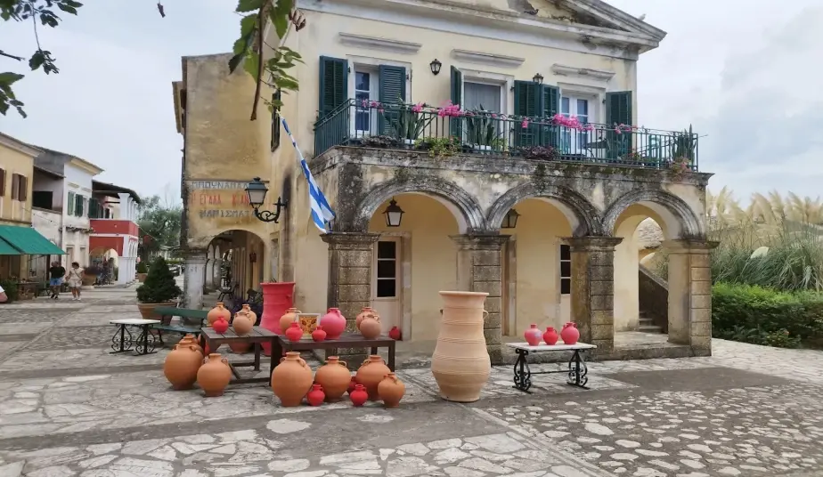 Danilia Village replica 1930s architecture, Corfu